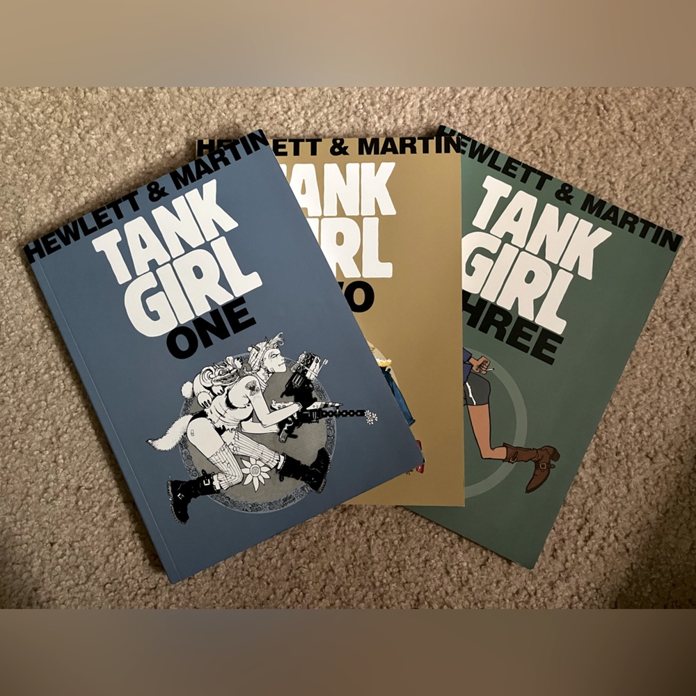 2/$40 | tank girl comic collections 1-3 by jamie hewlett and alan martin